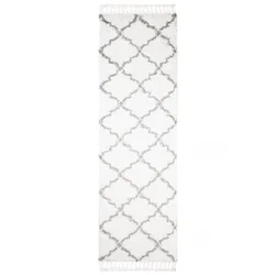 Chemex Preproga Boho Modern Shaggy Soft Sidewalk P129A Kremna Siva