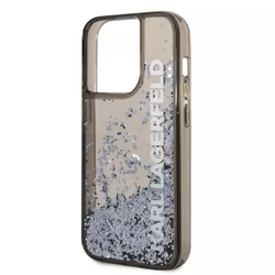 Torbica Karl Lagerfeld Hc Liquid Glitter Elong za iPhone 13 Pro Max 6.7 crna (KLHCP13XLCKVK)