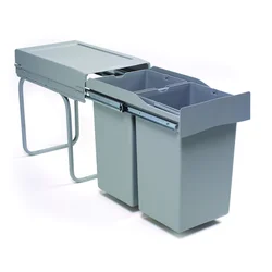 Alveus ALBIO Kanta za smeće 2x14 l, Siva