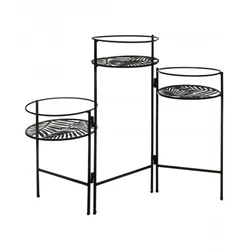 Držač za 3 saksije 66x22x49cm sort Atmosphera Createur Dinterieur