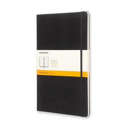 Moleskine - Dnevnik Moleskine XL s tvrdim koricama, crna - crte