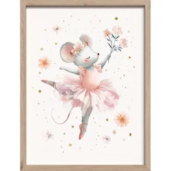 Otroška slika 30x40 cm Mouse Ballerina – Styler