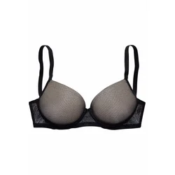 LASCANA Nedrček Invisible Pink siva/črna