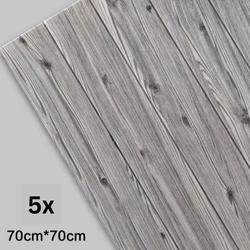 3D samolepilne tapete v imitaciji lesa (5 kosov) | INSTAWOOD