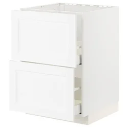 METOD / MAXIMERA Pod.element sudop. i 2front/2fioke, bela Enköping/bela im. drveta, 60x60 cm