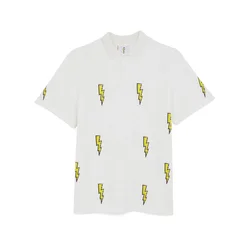 The Rad Black Kids Majica Speed Bolt Polo bela