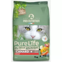PRO-NUTRITION Suva hrana za mačke Pure Life Adult, Pačetina, 2kg