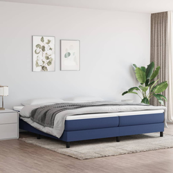 vidaXL Box spring posteljni okvir moder 200x200 cm blago