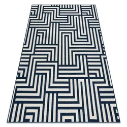 eoshop Preproga SPRING 20421994 labirint sisal, zanka - krem/modra ( - Velikost: 140x200 cm)