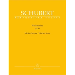 SCHUBERT:WINTERREISE OP.89 MEDIUM VOICE