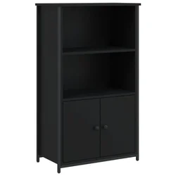 Visoka komoda crna 62 x 32 x 103,5 cm od konstruiranog drva