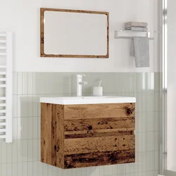 Set namještaja za kupaonicu 3 pcs Staro drvo Konstruirano drvo