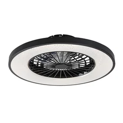 Rabalux Plafonjera sa ventilatorom Dalfon2, 72W, 54cm, 3000-6000K, Crno-bela