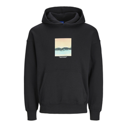 JACK & JONES Majica, črna