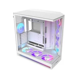 NZXT Gaming kućište H9 Flow, Mid Tower, RGB+, Belo