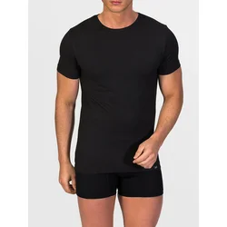 zd ZERO DEFECTS Spodnja majica Crew-Neck Soy fiber črna