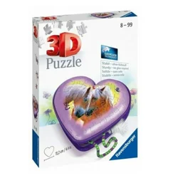 Ravensburger Puzzle 3D Kutija u obliku srca sa konjima, 54 dela
