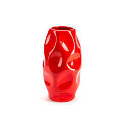 DIKER HOME Keramička vaza, 20cm, Crvena