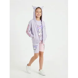 Sinsay - Pamučna majica sa printom Kuromi - lavanda