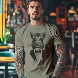 Camiseta Majica sa štampanim printom Cam 440, Muška, Kaki