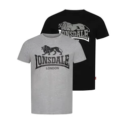 Lonsdale Mens t-shirt regular fit double pack