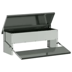 Feeder s nogom za piliće Srebrno 48,5 x 39,5 x 19 cm