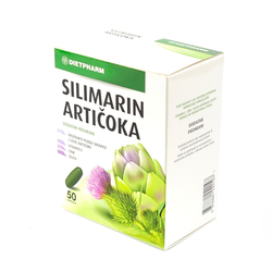 DIETPHARM SILIMARIN ARTIČOKA CAPSULE A50