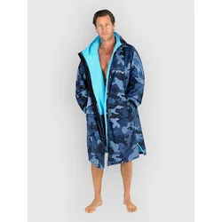 Dryrobe Advance Long Sleeve Surf Poncho blue camo blue