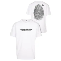 Oversize fingerprint t-shirt white