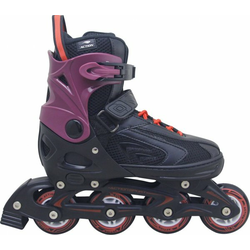 ROLER PW126B-10 CRNO CRVENA ALU S(33-36) ABEC5 PU TOČKIĆI