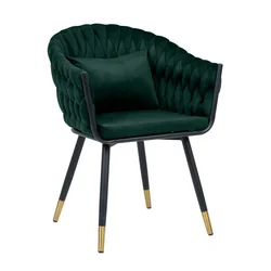 Homestar Stol FLORA temno zelene barve