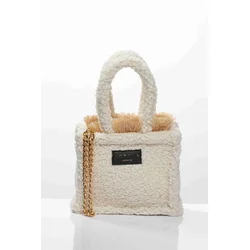 Sorena Handmade Ženska mini tote torba Teddy, Bež