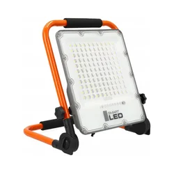 LED Punjivi reflektor sa stativom LED/100W/3,2V 4500K 15000 mAh IP65 narandžasta