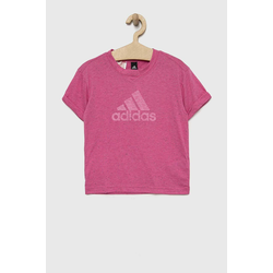 adidas G FI BL T, dječja majica, roza IC0109