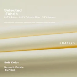 Hazzys Muška majica, Okrugli izrez, Krem