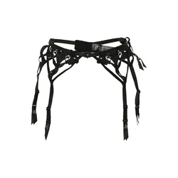 Bluebella Pasek za nogavice Nova Suspender  črna