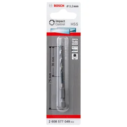 Sveder s šesterorobim steblom HSS 3,2 mm