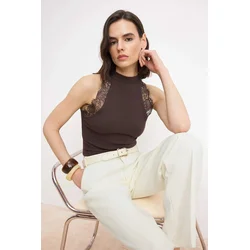 Trendyol Milla Ženska bluza, Braon