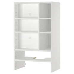 METOD Zidni element za ugradni aspirator, bela, 60x37x100 cm