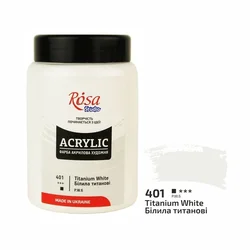 Akrilna barva, 400 ml, ROSA STUDIO | Titanium White (401)