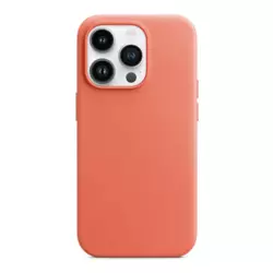 Maska Beautiful Shine Leather za iPhone 13 Pro Max svetlo narandzasta.