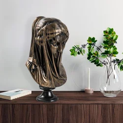 Aberto Design Dekorativna figura Woman With Veil, Bronzane boje