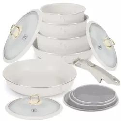 Berlinger Haus Set posuđa Sahara Collection BH-8247, 12 delova, Krem