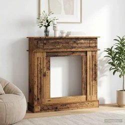 Okvir za kamin Staro drvo 102 x 26 x 100 cm Konstruirano drvo