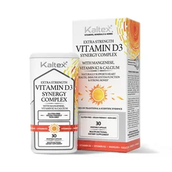 Kaltex Vitamin D3 Synergy Complex sa manganom, vitaminom K2 i kalcijumom, 30 kapsula