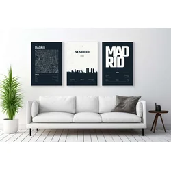 WALLXPERT Dekorativna uramljena MDF slika (3 komada) Mp3 00119 21 x 30