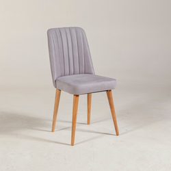 Hanah Home Trpezarijska stolica Vina Sandalye 47x89x46cm Bež-Lavanda