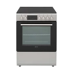 VOX CHT6155SQ Električni Šporet, 69 l, 60x85x60 cm, Turbo Rerna, Sivi