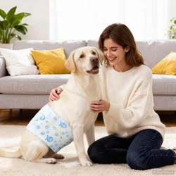Jednokratna pelena za muške pse 30 pcs Bijeli L