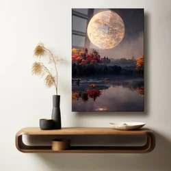 Wallity Dekorativna slika na kaljenom staklu, 50x70cm, Šarena